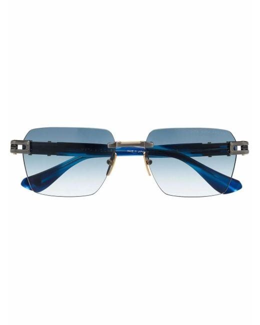 Dita Eyewear Blue Meta Evo-One Square Sunglasses
