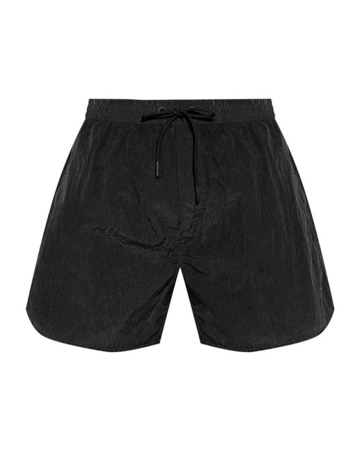 メンズ DIESEL リップストップ トランクス水着 Black
