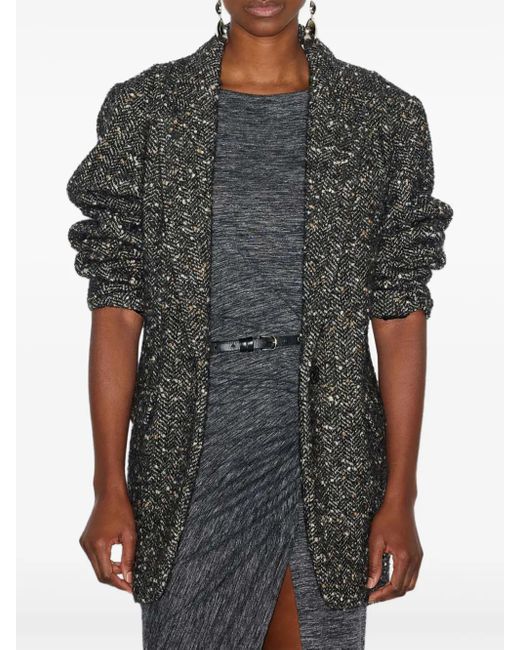 Isabel Marant Black Stylish Hayden Outerwear For Fall 2024