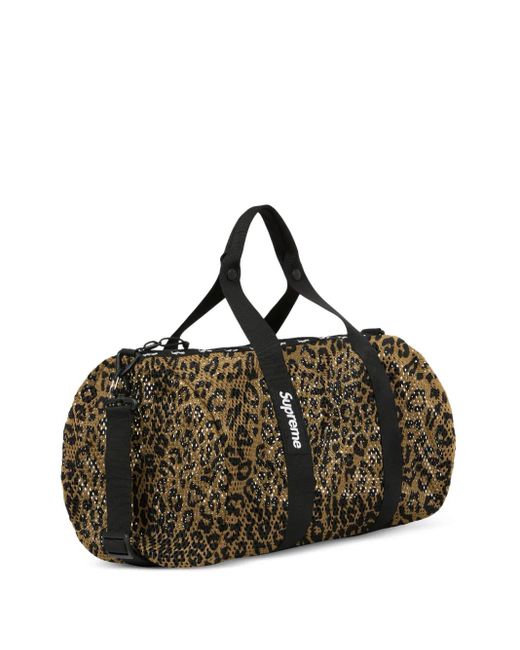 Supreme Brown Mesh Duffle Bag for men