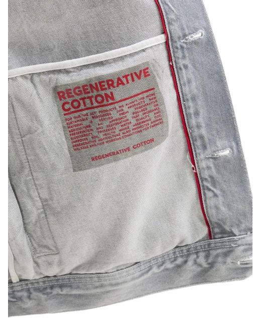 HUGO Jeansjacke mit Logo in Gray für Herren