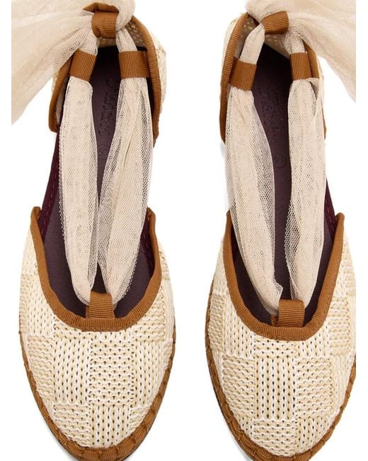 Flabelus Natural Isabella Ribbon Weave Espadrilles