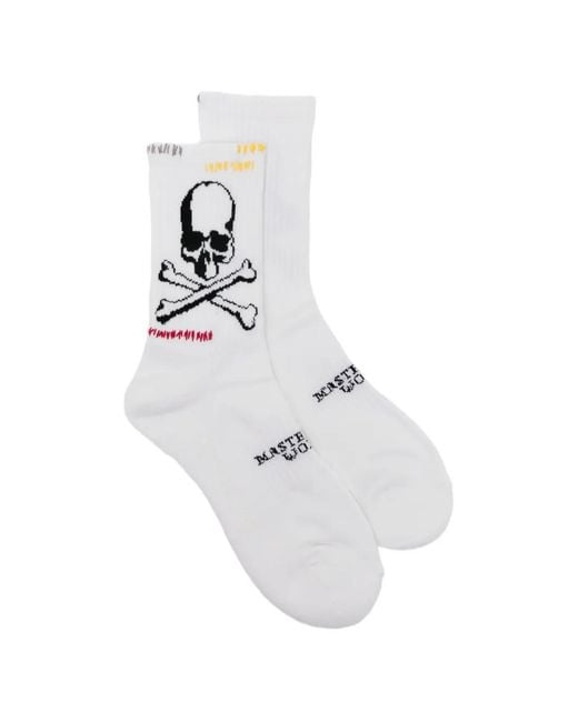 MASTERMIND WORLD メンズ ホワイト スカル 靴下 【公式通販】