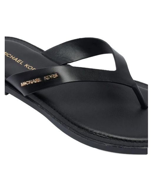 MICHAEL Michael Kors Black Leather Sandals