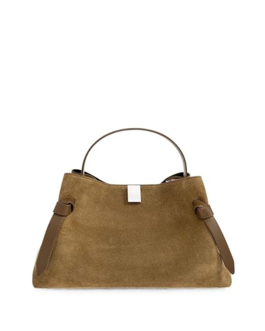 Yuzefi Brown Gyoza Suede Tote Bag