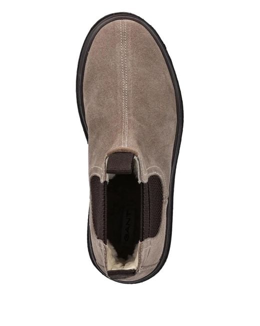 Gant Brown Sistown Pull-Tab Lug-Sole Boots