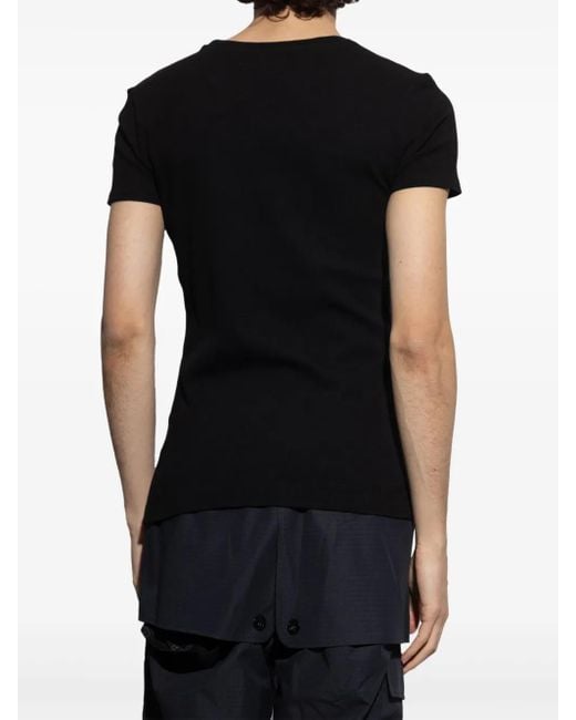 Vivienne Westwood Black Slogan-Print T-Shirt for men