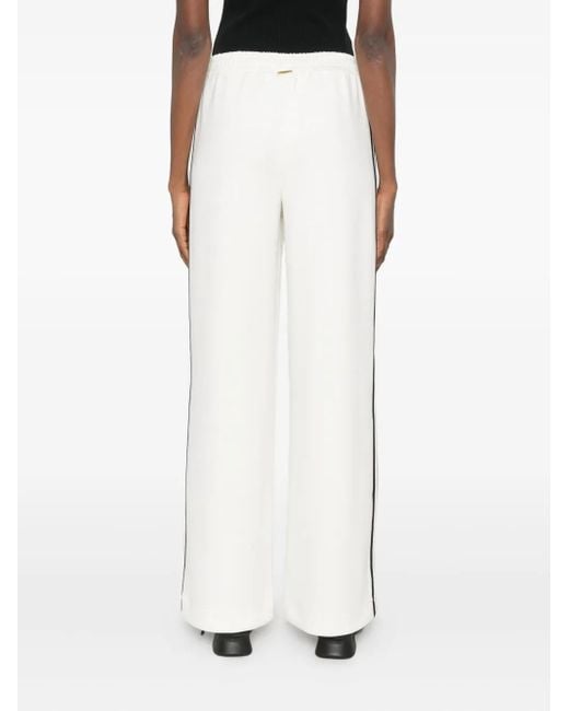 Twinset White Side-Stripe Pants