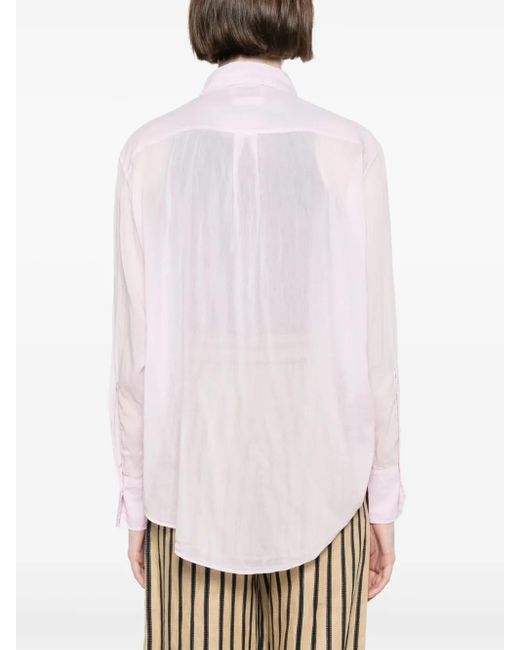 Camicia Semi Trasparente di Forte Forte in Pink