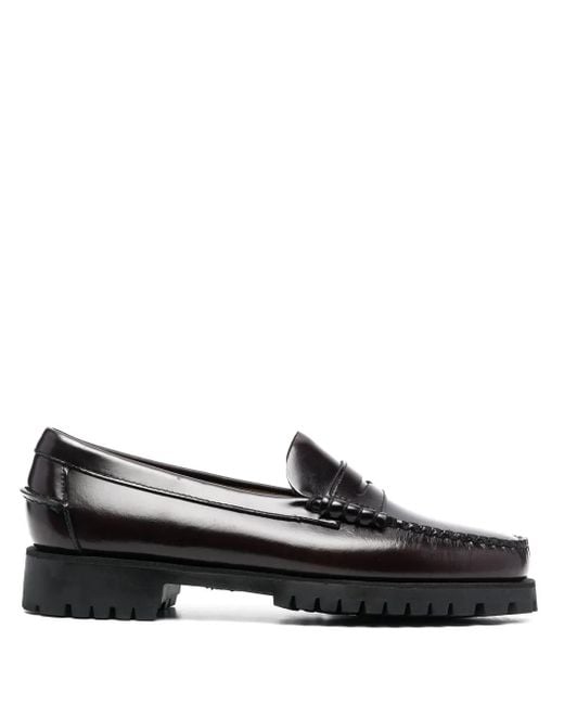 Sebago Black Dan Penny Flat Loafers