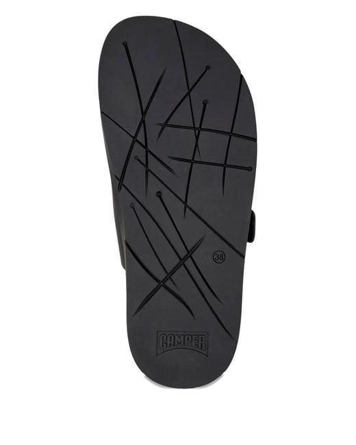 Camper Black Buckle Lluc Sandals