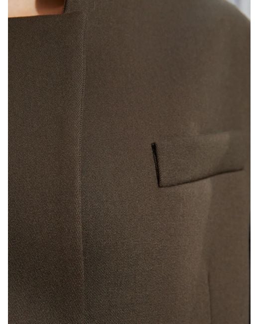 The Attico Brown Einreihiges Sakko