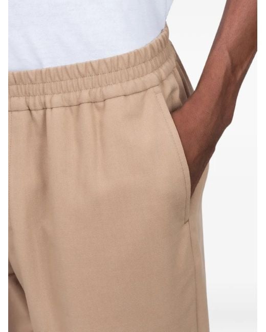 AMI Broek Met Elastische Taille in het Natural voor heren