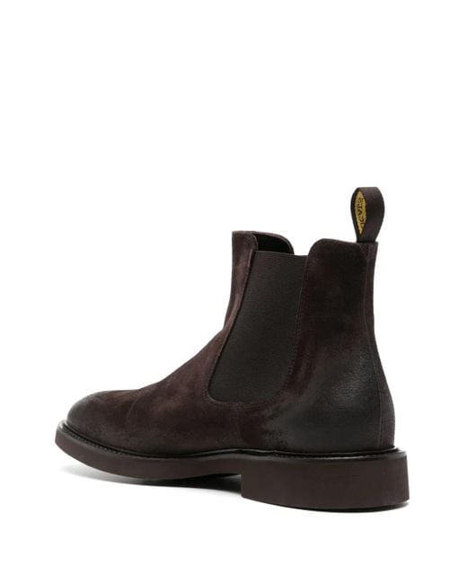 Doucal's Brown Suede Ankle Boots for men