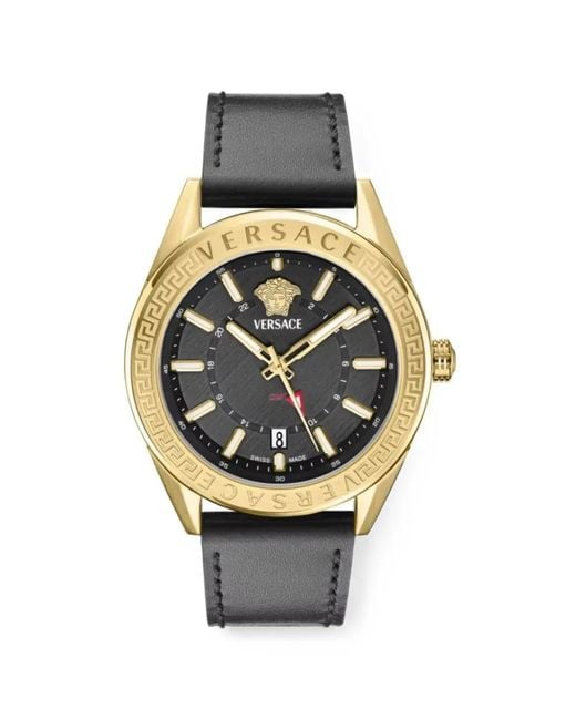 Versace Gray V-Code 42Mm Watch for men