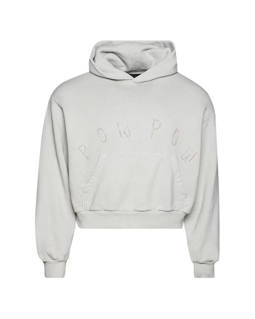 Earthling VIP Gray Text Hooded Sweatshirt for men