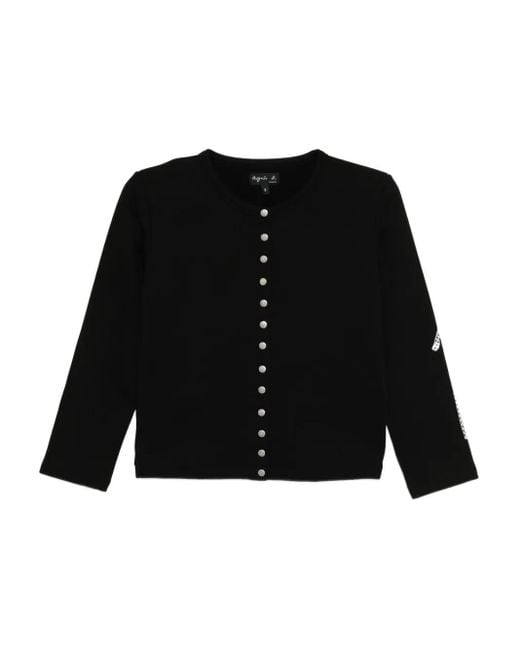 Agnes B. Black Arrow-Print Top
