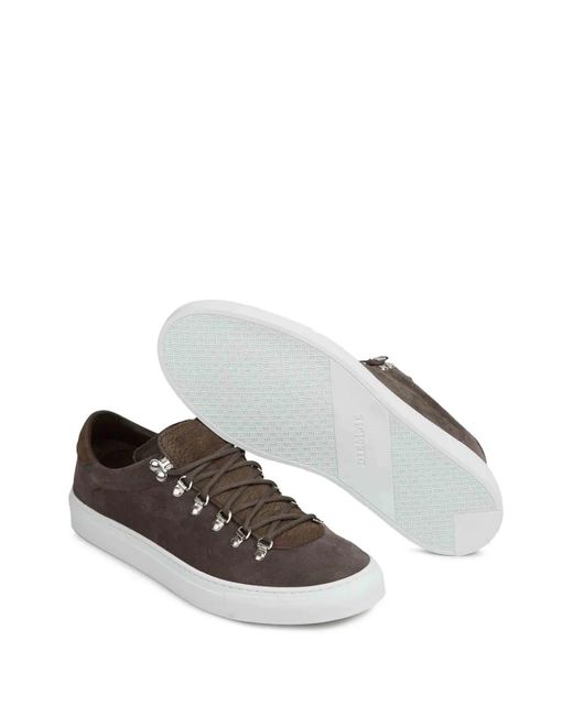 Diemme White Marostica Suede Lace-Up Sneakers for men