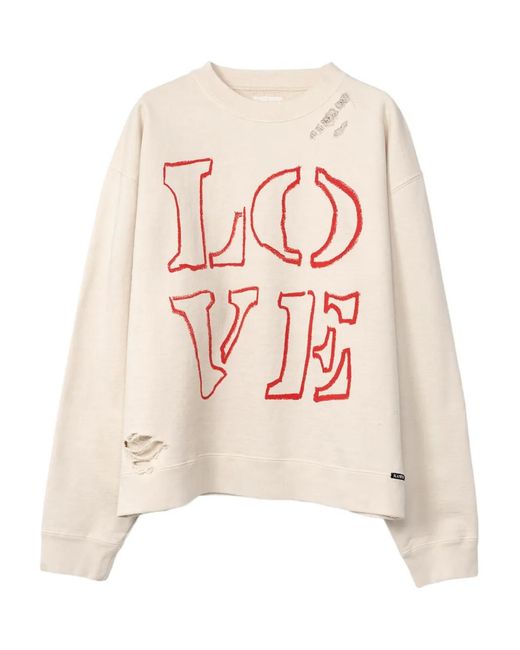 メンズ KAMIYA プリント スウェットシャツ Pink