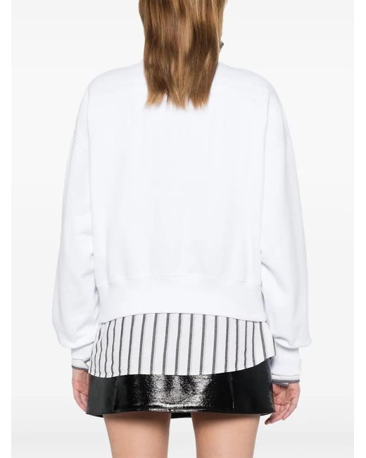 Sudadera Con Estampado Web Gucci de color White