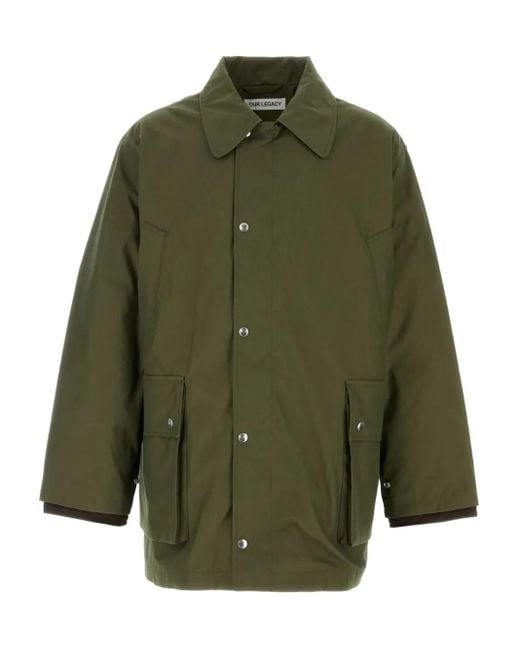 Our Legacy Green Hunter Cotton Jacket for men