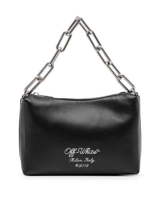 Off-White c/o Virgil Abloh Black Block Leather Clutch Bag