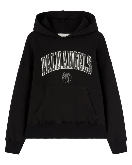 Palm Angels Black College Palm Hoodie