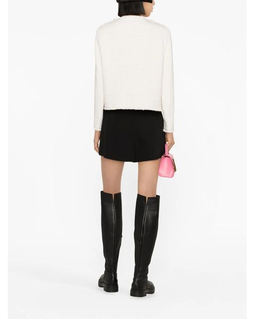 Maje Natural Button-Up Tweed Jacket