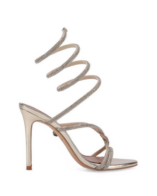 Kurt Geiger Metallic Knot Spiral Sandals