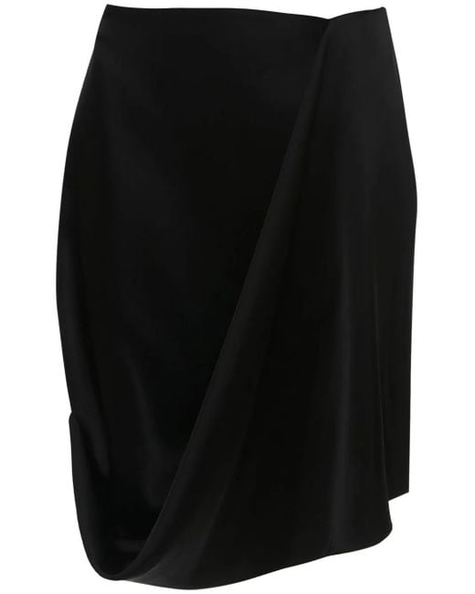 J.W. Anderson Black Draped Asymmetric Miniskirt