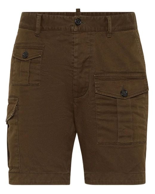 DSquared² Green Denim Shorts for men