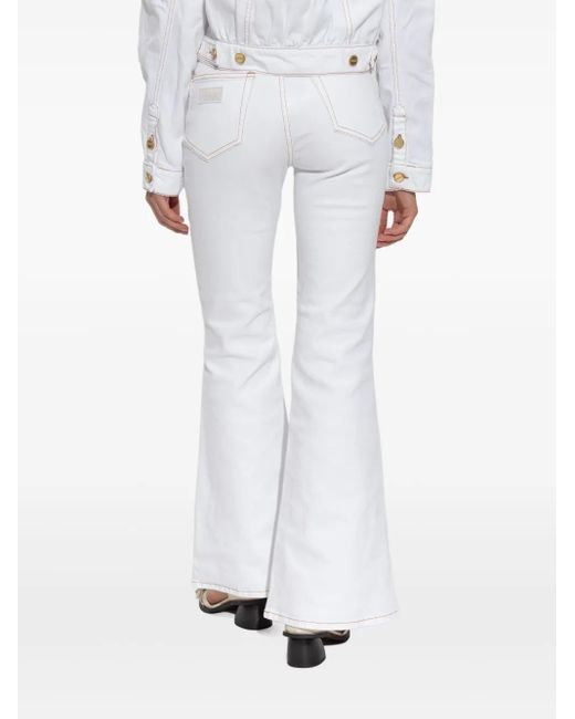 Ganni White Flared Jeans