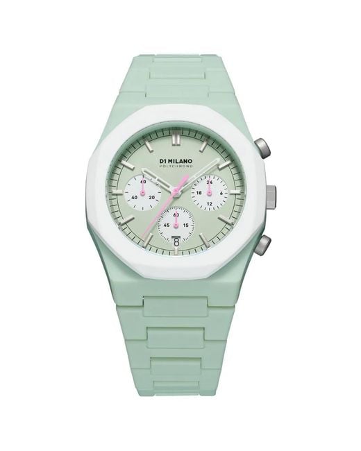 D1 Milano Green Polychrono 40.5Mm