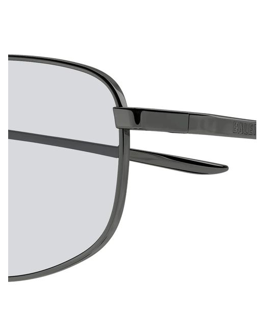 Balenciaga Gray Rectangle Sunglasses for men