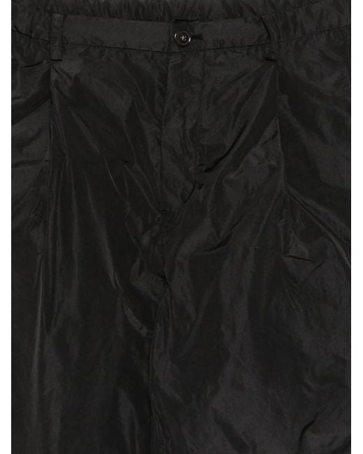 Sofie D'Hoore Black Pleated Elasticated-Waist Trousers