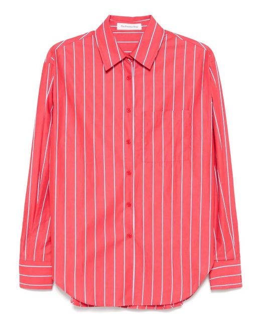 Frankie Shop Pink Gestreiftes Lui Hemd
