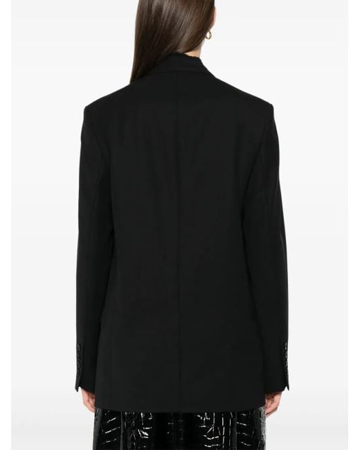 Totême  Black Wool Single-Breasted Jacket