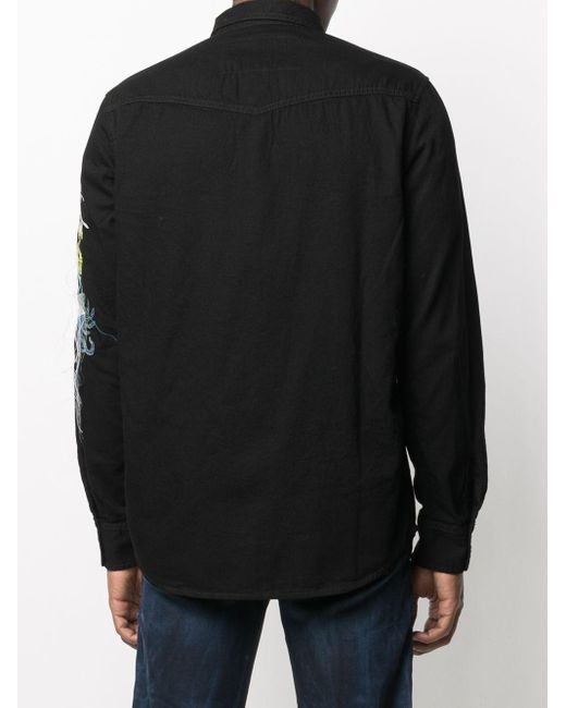 DIESEL Dragon-embroidered Denim 