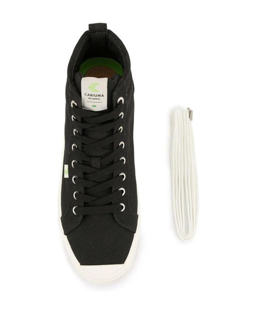 CARIUMA Black Oca Canvas High-Top Sneakers for men