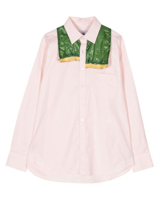 Camicia con design a strati di Kolor in Pink da Uomo