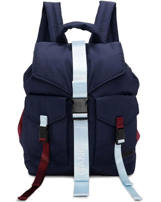 Zaino Tech di Ganni in Blue