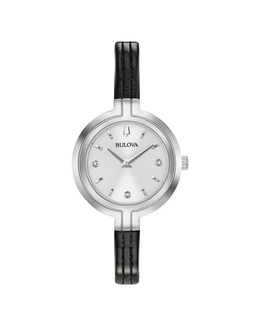 Bulova White Rhapsody 30Mm Diamond Watch