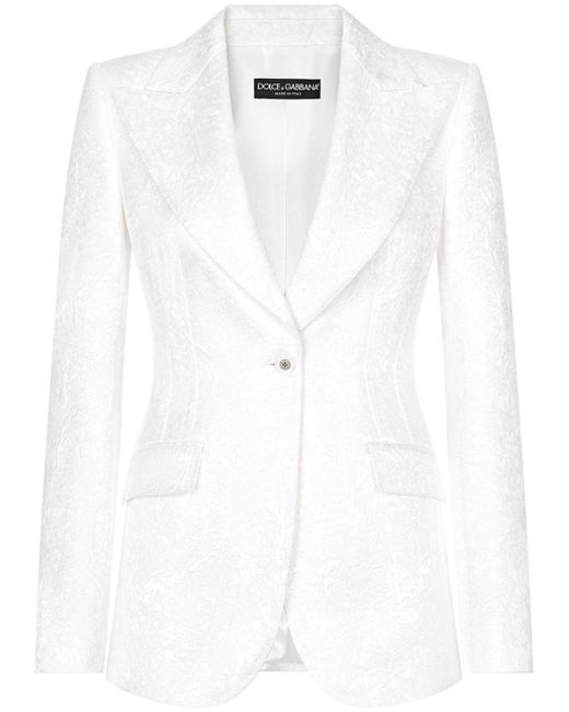 Dolce & Gabbana Turlington シングルジャケット White
