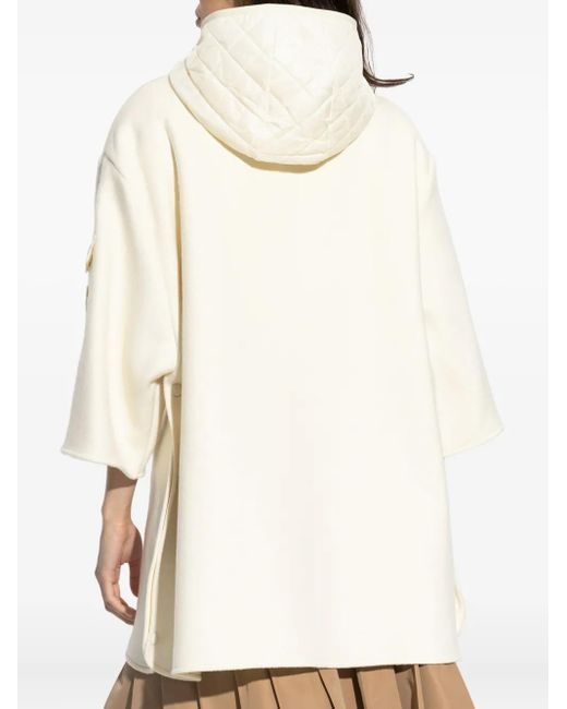 Moncler White Poczno Cape
