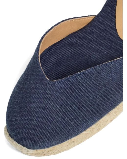 Castaner Blue Chiarita Wedge Espadrilles