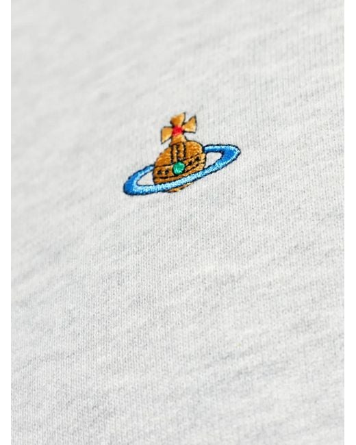 Vivienne Westwood White Logo-Detail Hoodie for men