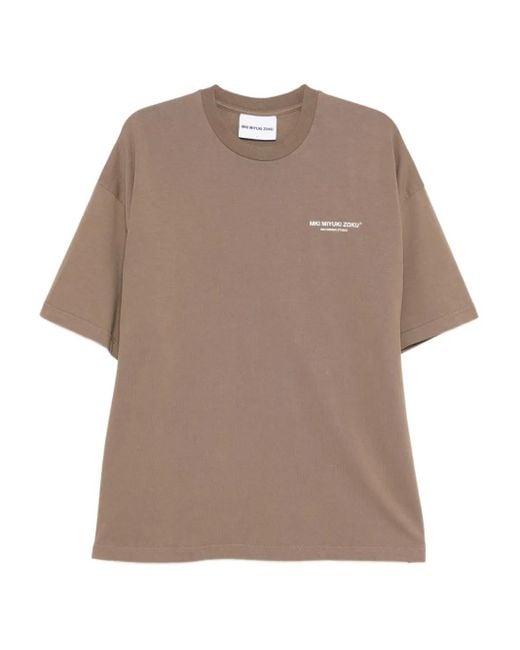 メンズ MKI Miyuki-Zoku Design Studio Tシャツ Natural