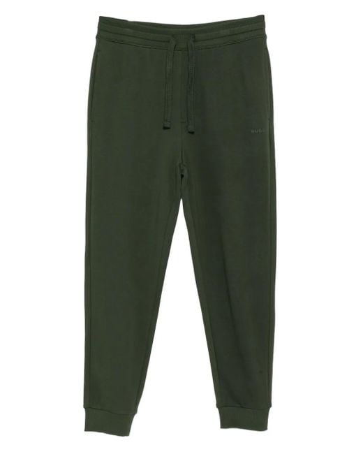 HUGO Green Logo-printed Track Pants for men