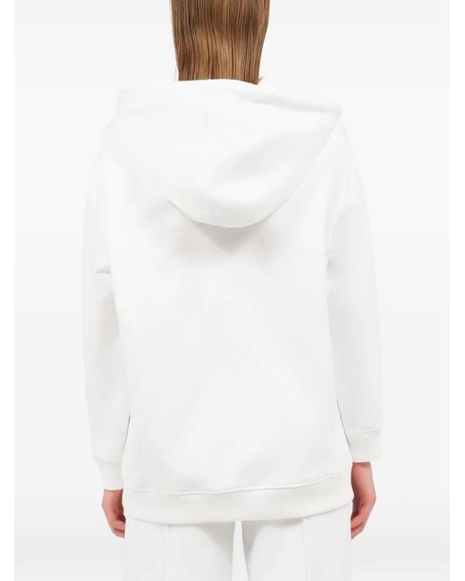 Roberto Cavalli White Tiger-Patch Hoodie