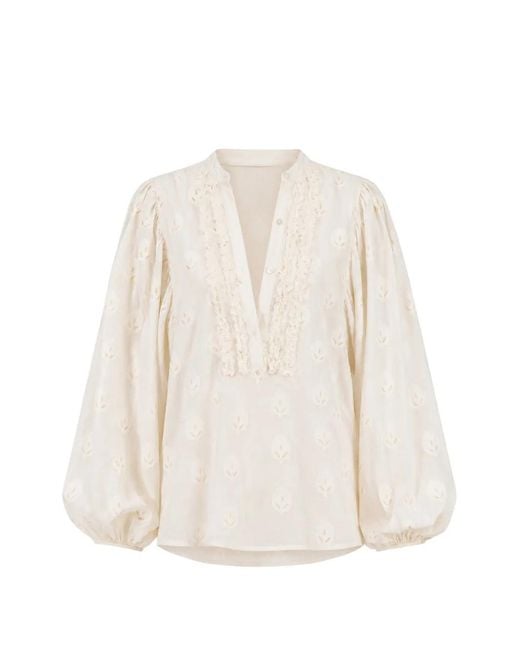 BOTEH Poeme Blouse in het White